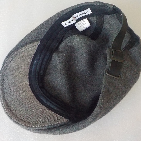 damen hastings Gray Wool Newsboy Cap (UNISEX) - Picture 4 of 6